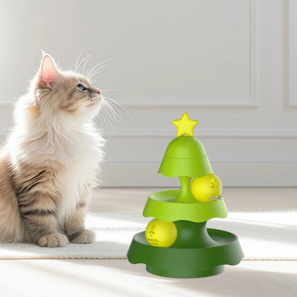 Interactive Cat Feeder – Rotating Slow Feeding & Treat Toy