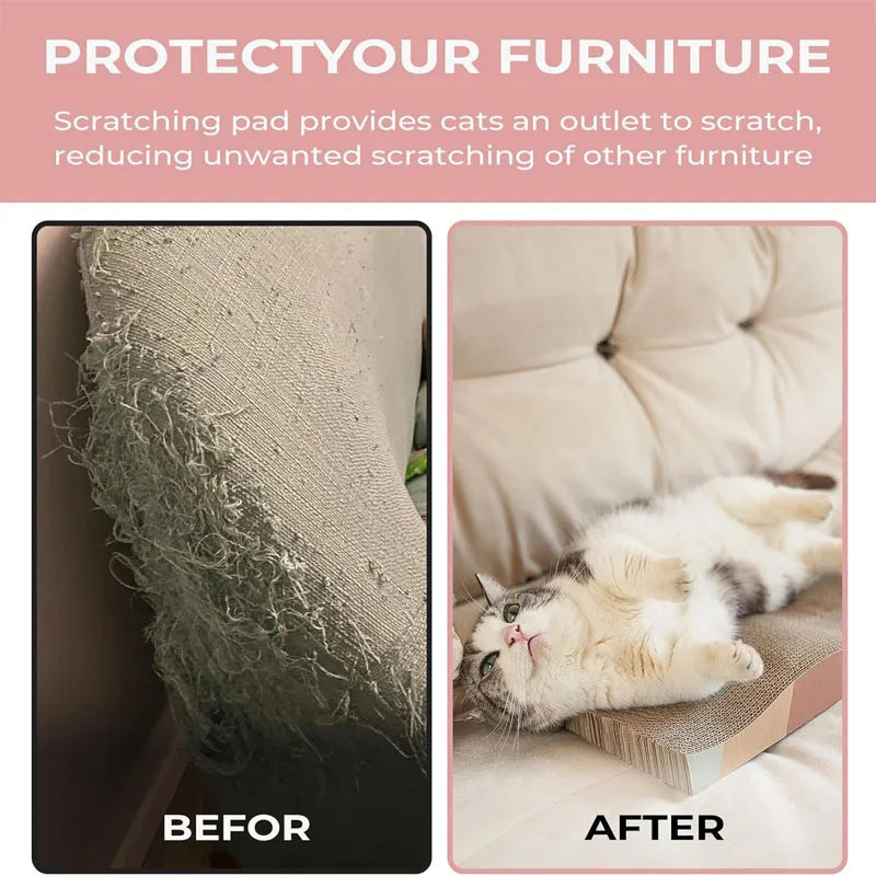 Cardboard Cat Scratcher Lounge Bed