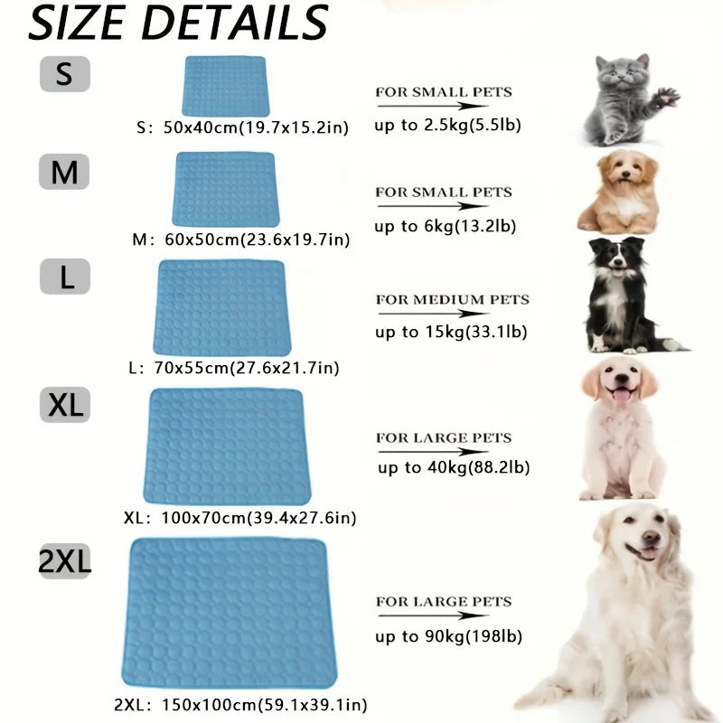Dog Cooling Mat, Self Cooling Pad for Small & Large Dogs