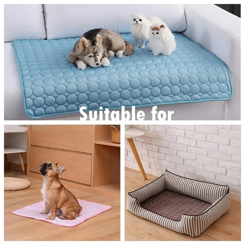 Dog Cooling Mat – Self-Cooling Summer Pad for Small & Large Dogs