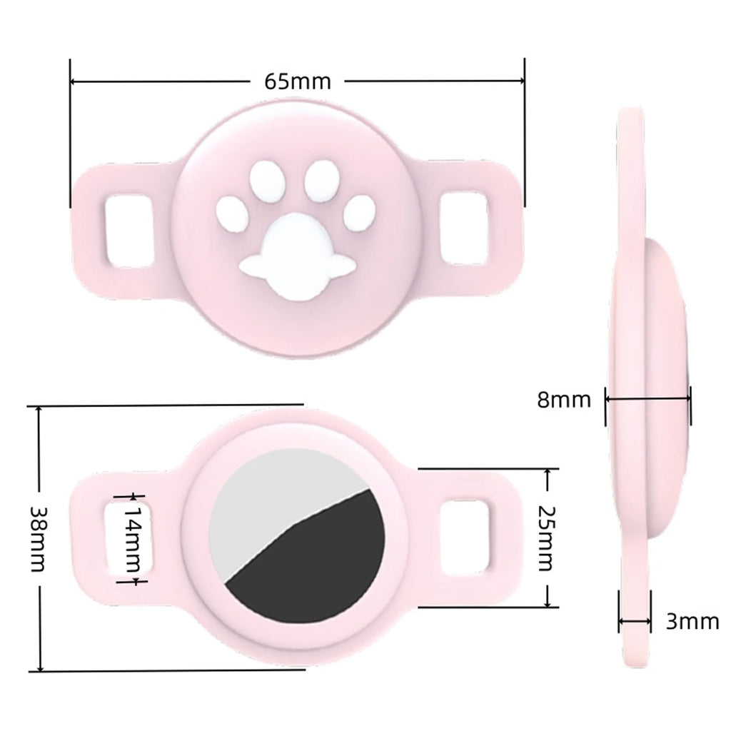 Cat AirTag Holder – Silicone GPS Tracker Collar Case