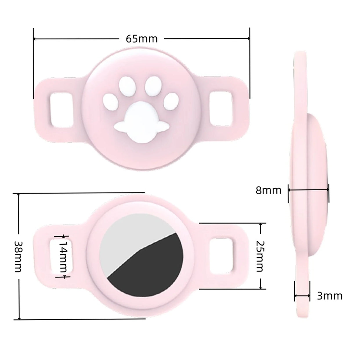 Cat AirTag Holder – Silicone GPS Tracker Collar Case