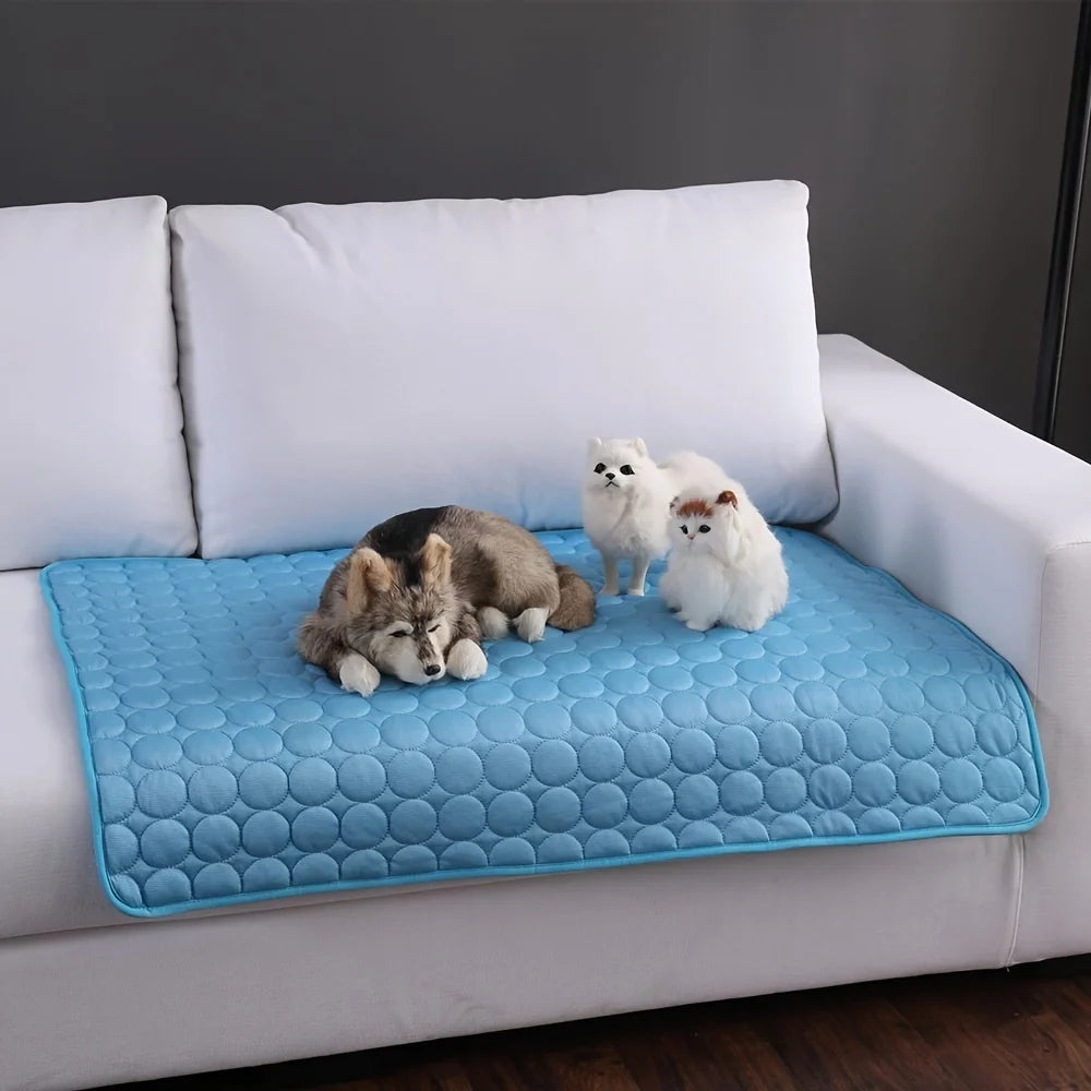 Dog Cooling Mat – Self-Cooling Summer Pad for Small & Large Dogs