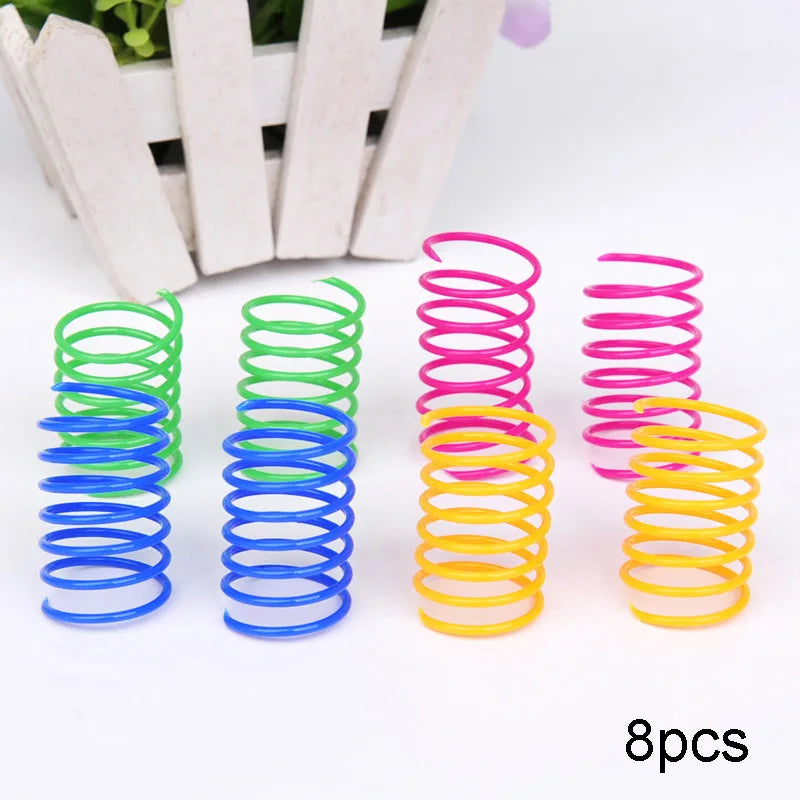 Cat Spring Toy – Colorful Spiral Coil Toys for Cats