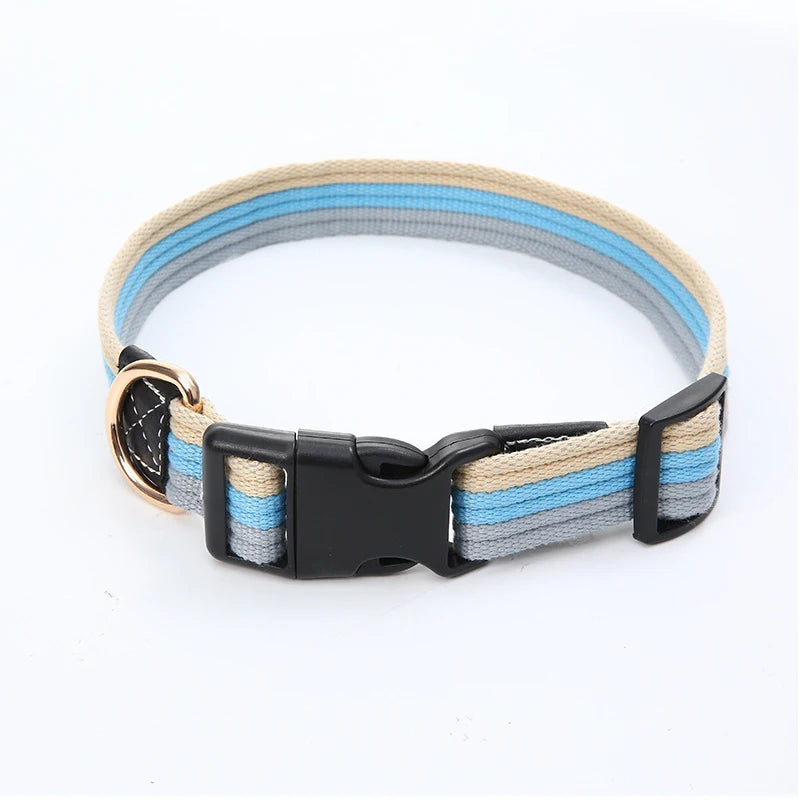 Canvas Dog Collar and Leash Set