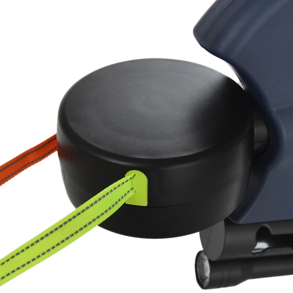 Retractable Dog Leash – 3m Reflective Double Lead with Lights