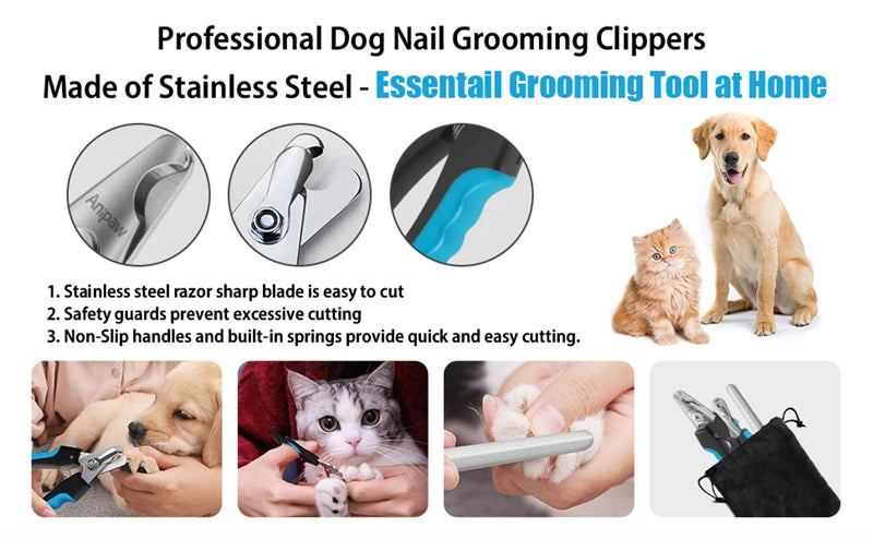 Pet Nail Clipper – Stainless Steel Dog & Cat Grooming Tool