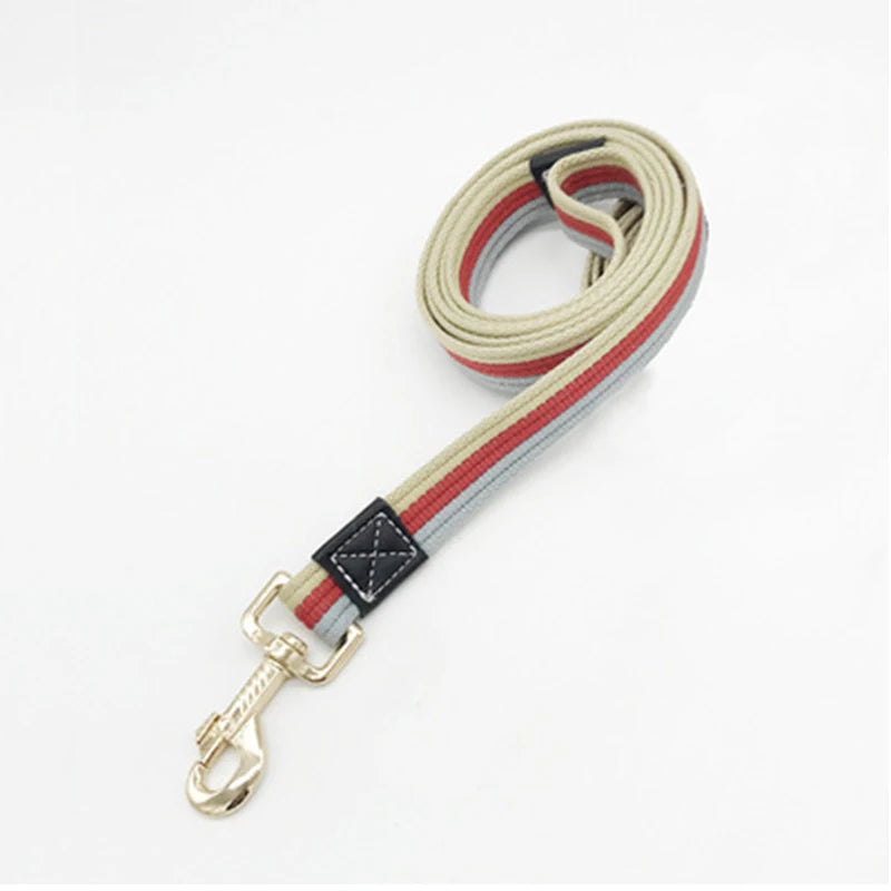 Canvas Dog Collar and Leash Set