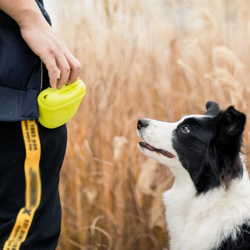 Dog Treat Pouch – Portable Training Bag With Belt Clip
