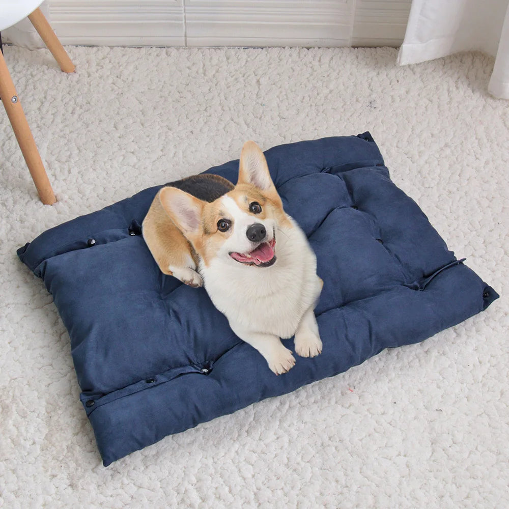 Warm Dog Sofa Bed – Thick Washable Winter Bed for Dogs & Cats