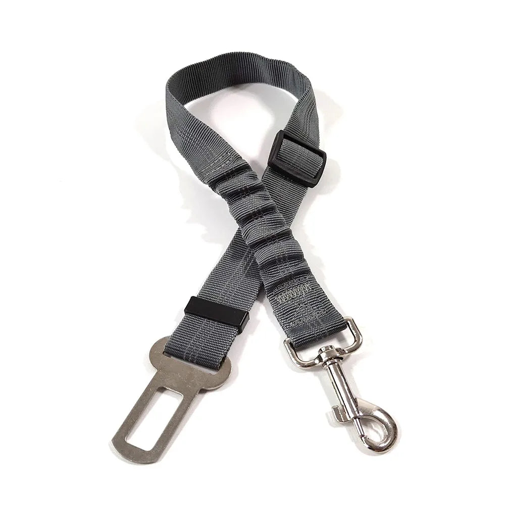 Adjustable Dog Car Seat Belt – Nylon Reflective Travel Harness