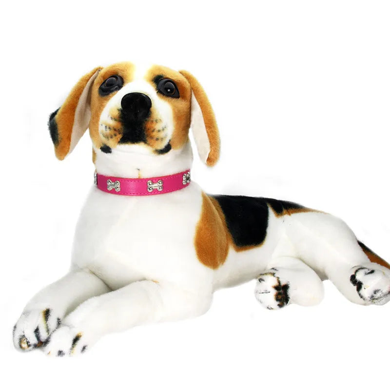 Leather Dog Collar Breakaway Puppy Collar for Small & Large Dogs