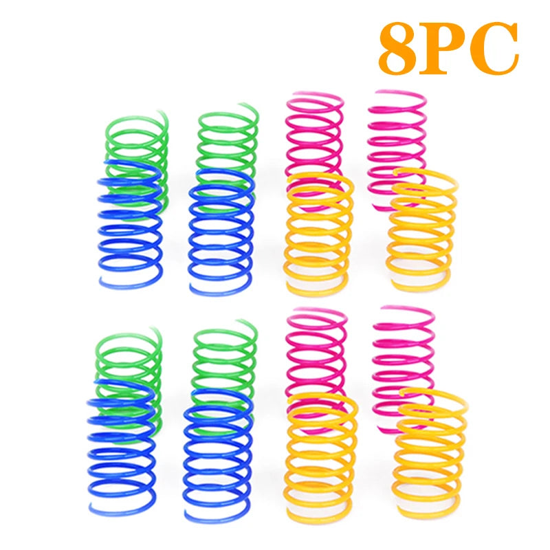 Spiral Cat Toy – Interactive Colorful Spring Toy for Cats