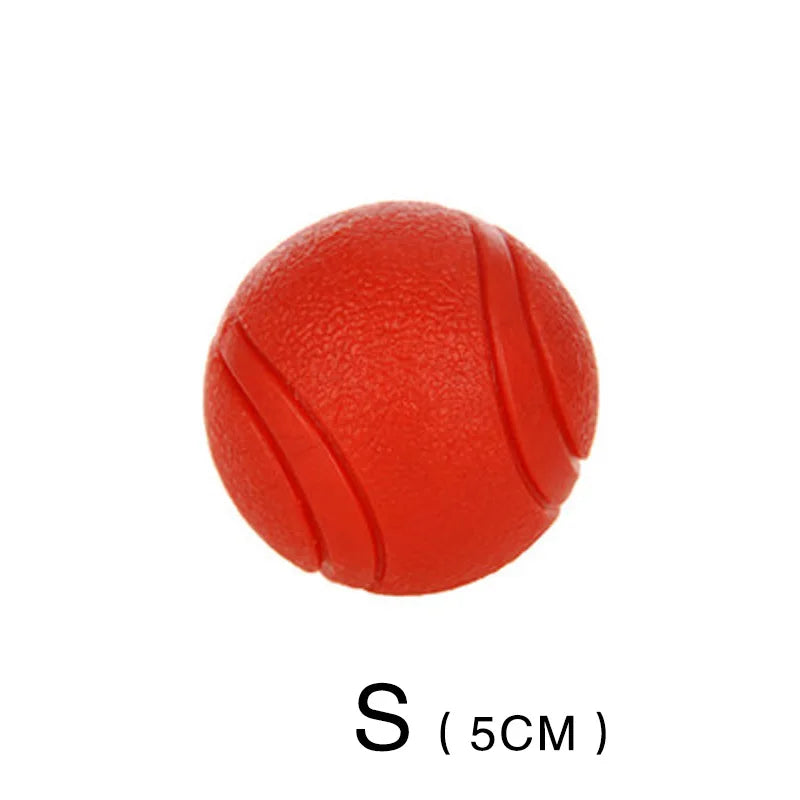 Rubber Dog Ball, Bite-Resistant Chew Toy for Puppies & Dogs