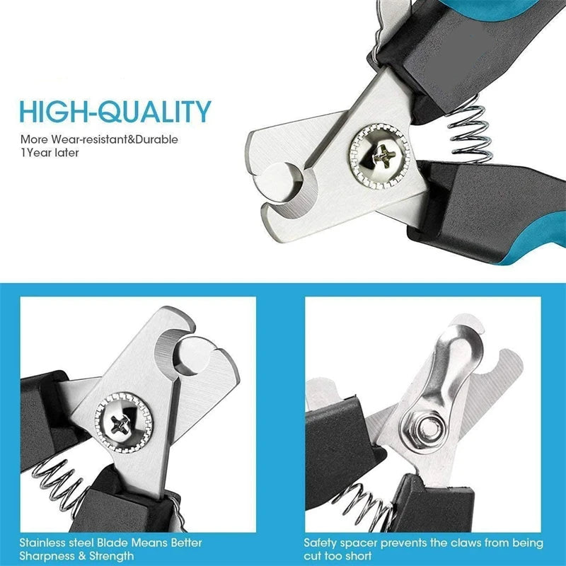 Pet Nail Clipper – Stainless Steel Dog & Cat Grooming Tool
