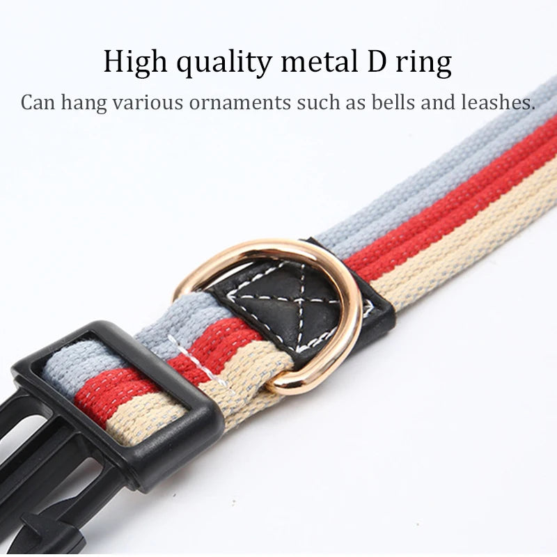 Canvas Dog Collar and Leash Set