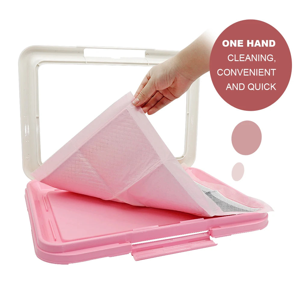 Dog Potty Training Tray – Indoor Puppy Pad Holder for Small Dogs