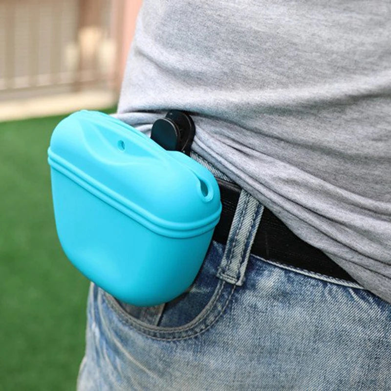 Dog Treat Pouch – Portable Training Bag With Belt Clip