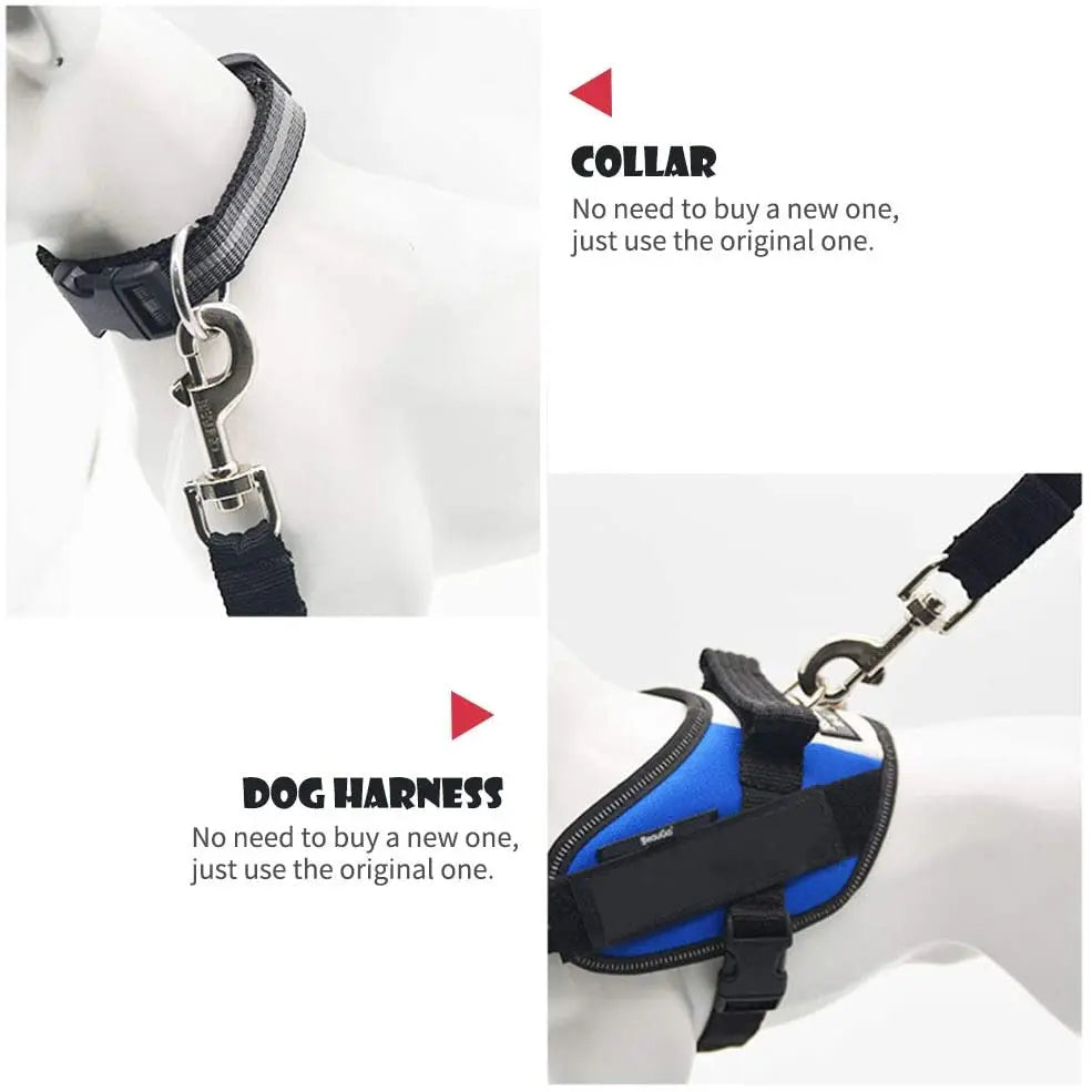 Dog Car Seat Belt – Adjustable Pet Safety Harness with Quick Release