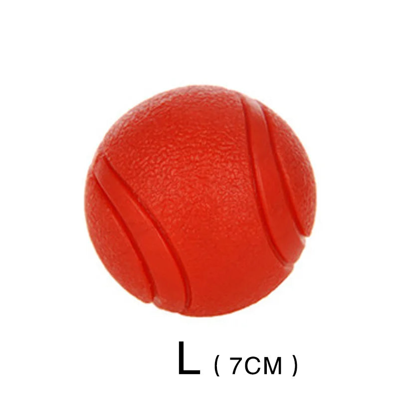 Rubber Dog Ball, Bite-Resistant Chew Toy for Puppies & Dogs