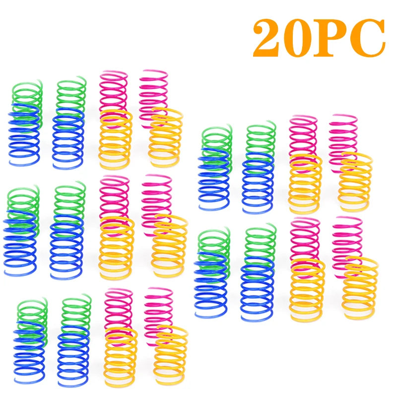 Spiral Cat Toy – Interactive Colorful Spring Toy for Cats