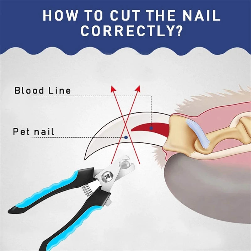 Pet Nail Clipper – Stainless Steel Dog & Cat Grooming Tool