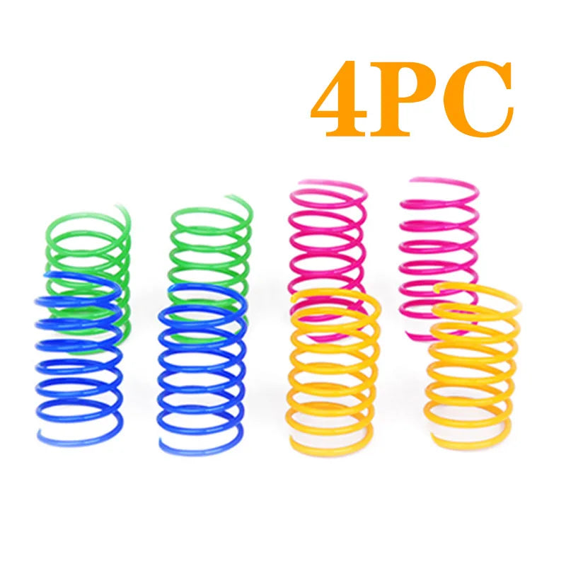 Spiral Cat Toy – Interactive Colorful Spring Toy for Cats