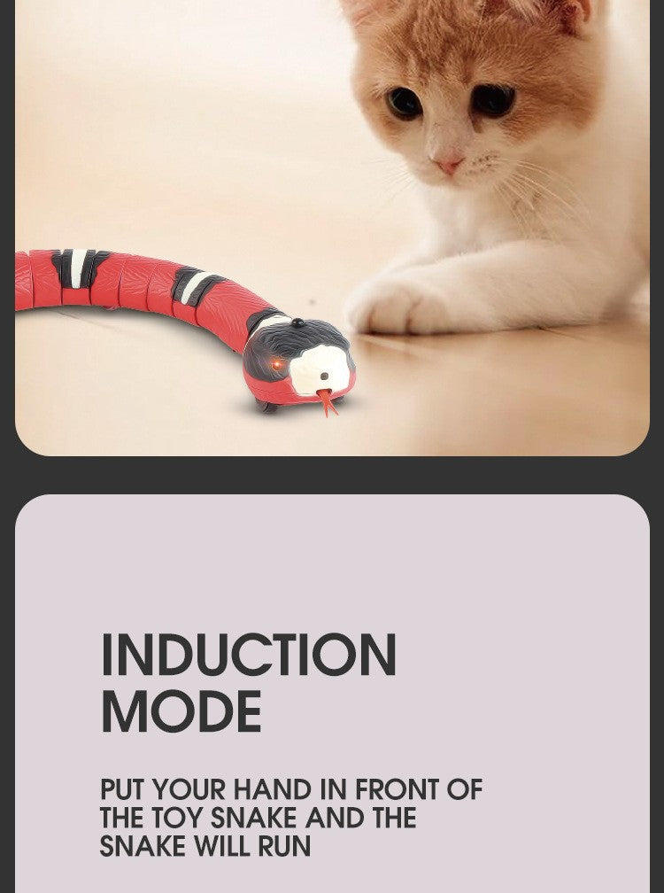Interactive Snake Cat Toy – Smart Sensing Automatic Rechargeable