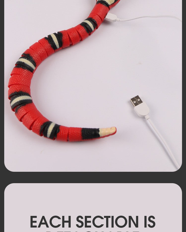 Interactive Snake Cat Toy – Smart Sensing Automatic Rechargeable