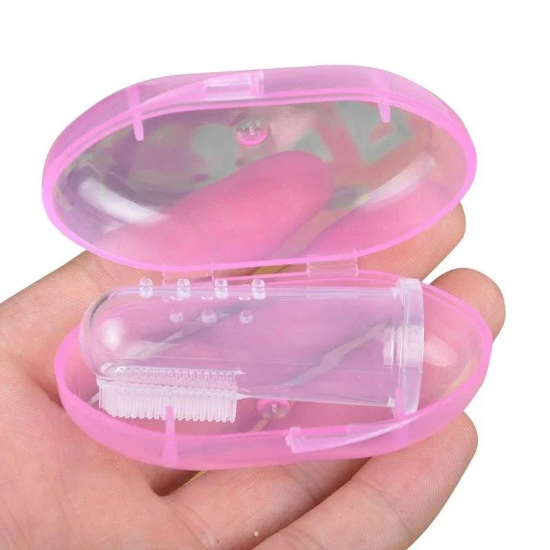 Dog Finger Toothbrush Silicone Pet Dental Cleaning Brush