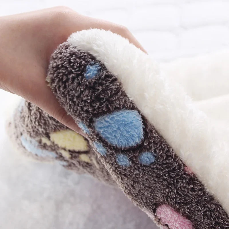 Flannel Dog Bed Mat – Thick Warm Washable Pet Sleeping Mat