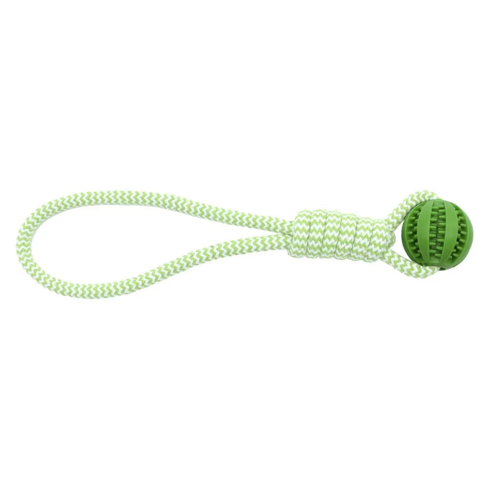 Dog Chew Toy Rubber Ball for Teeth Cleaning & Training