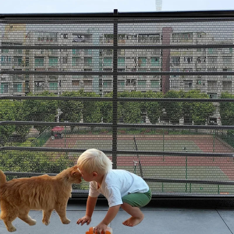 Dog Barrier Fence Folding Mesh Pet Gate for Indoor Safety