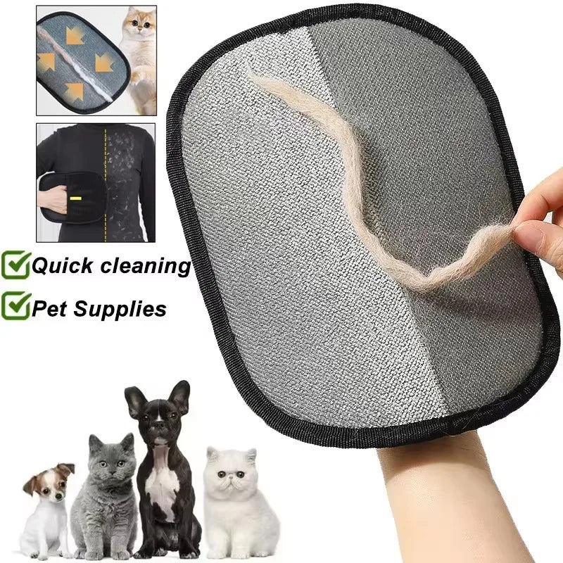 Pet Hair Removal Gloves, Reusable Grooming & Fur Cleaning Mitts