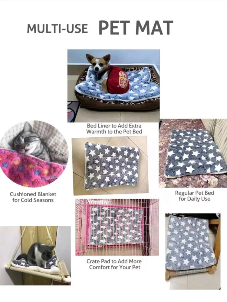 Cat Sleeping Mat – Plush Warm Cushion for Cats & Small Dogs