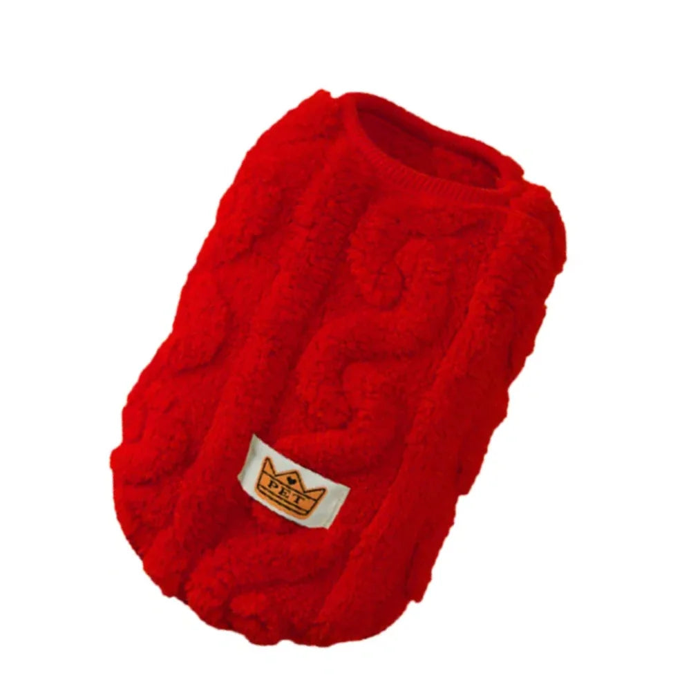 Fleece Dog Sweater for Small Dogs & Cats