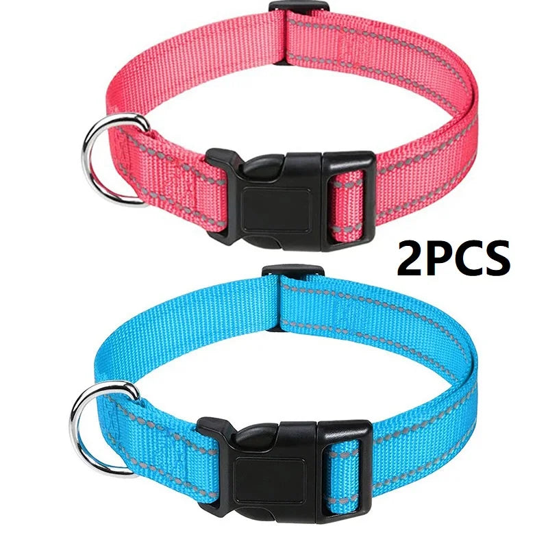 Small Dog Collar Nylon Puppy Collar with Buckle Closure