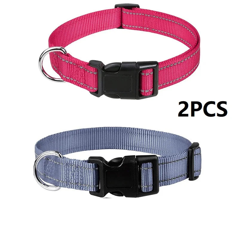Small Dog Collar Nylon Puppy Collar with Buckle Closure