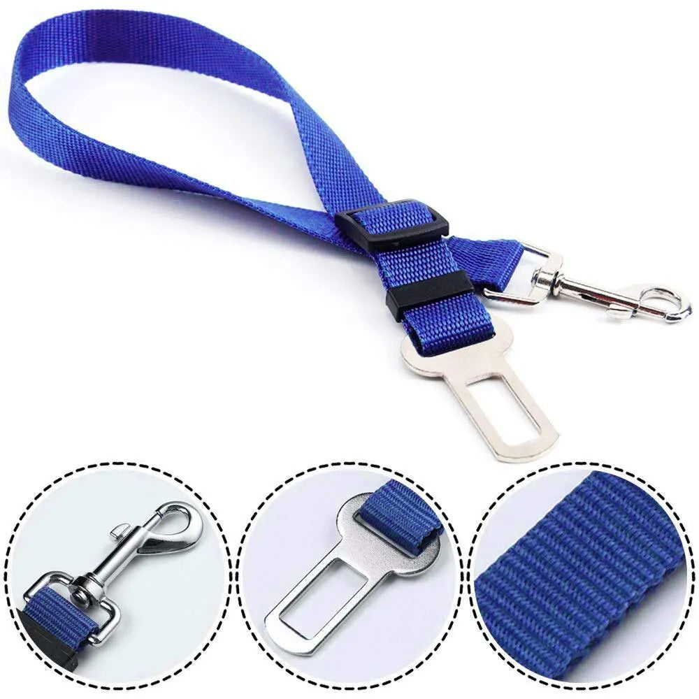 Dog Car Seat Belt Adjustable Nylon Safety Harness for Pet Travel