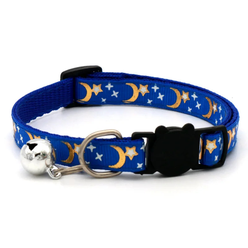Adjustable Cat Collar with Bell – Breakaway Reflective Kitten Collar