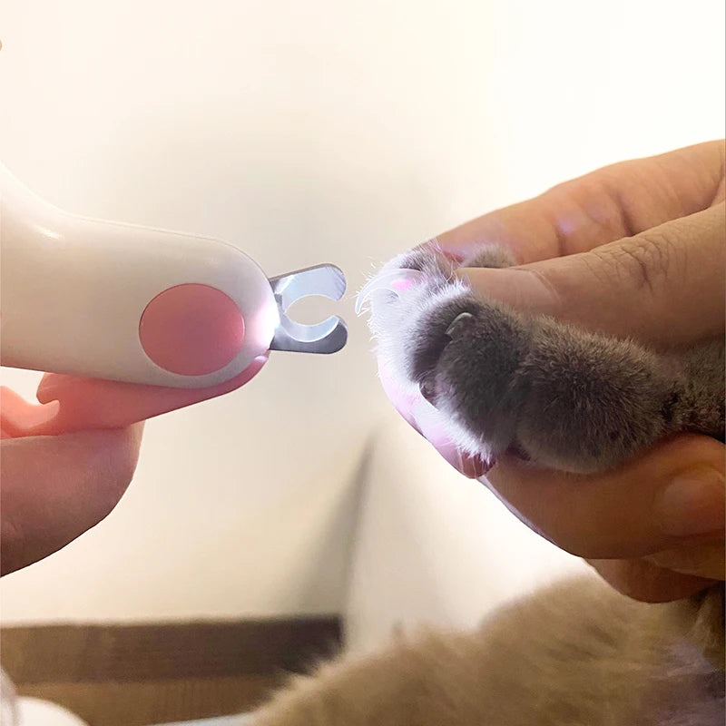 LED Dog Nail Clipper – Stainless Steel Pet Nail Trimmer