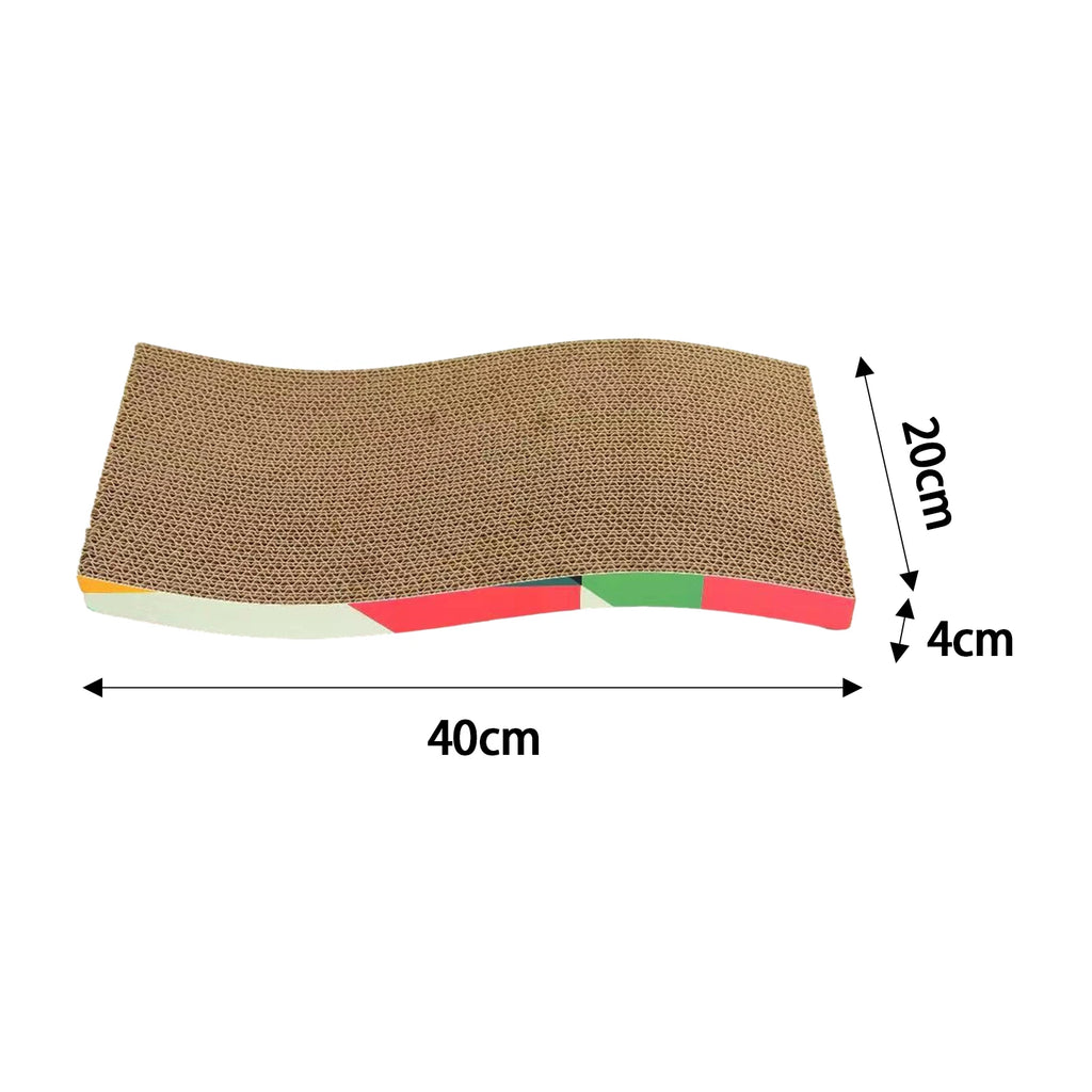 Cardboard Cat Scratcher – Lounge Bed & Scratching Pad for Cats