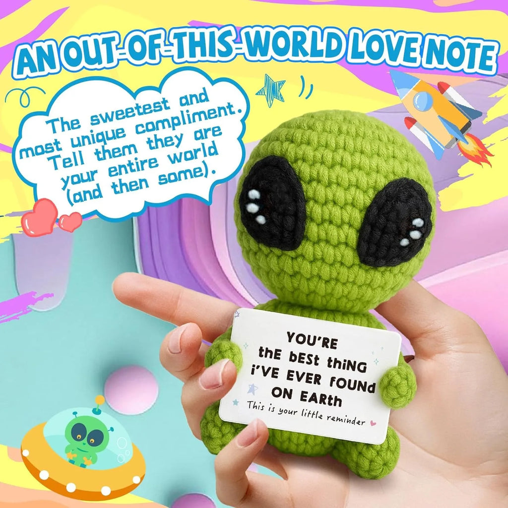 Crochet Plush Pocket Hug Doll, Handmade Mini Plush Gift