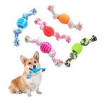 Dog Rope Ball Toy – Double Knot Chew Toy for Dogs