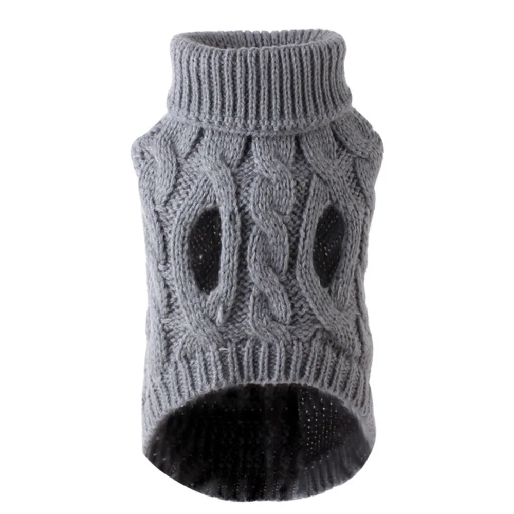 Dog Sweater for Small Dogs Warm Knit Winter Pet Clothing