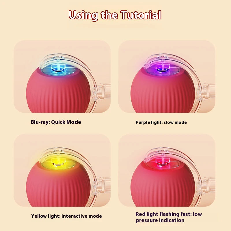 Automatic Cat Ball Toy – Rechargeable Interactive Rolling Ball
