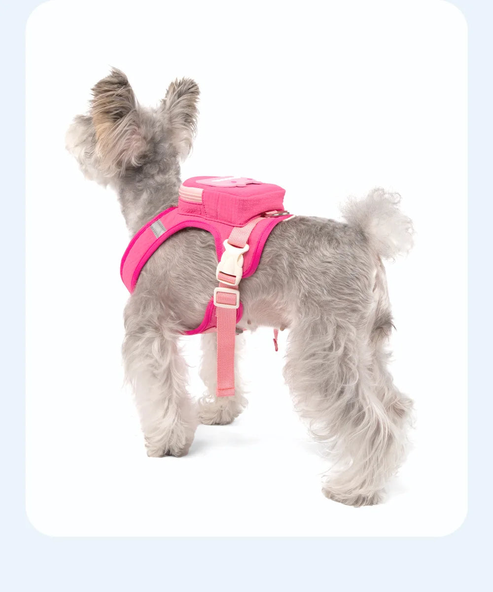 Adjustable Dog Harness – Plaid Vest for Small & Medium Dogs