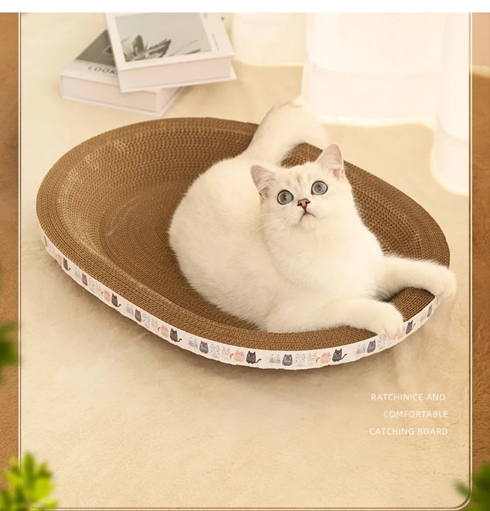 Cat Scratching Post – Corrugated Cat Scratcher with Catnip