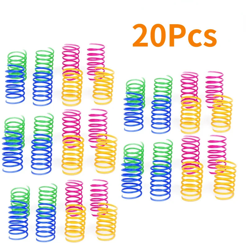Spiral Cat Toy – Interactive Colorful Spring Toy for Cats