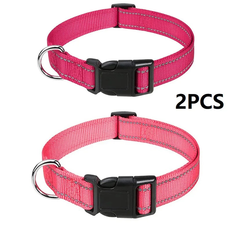 Small Dog Collar Nylon Puppy Collar with Buckle Closure